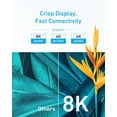 thumbnail image 2 of Anker HDMI Cable 8K@60Hz, 6FT Ultra HD 4K@120Hz HDMI Cord,48 Gbps Certified Ultra High-Speed, 2 of 5
