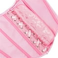 thumbnail image 6 of GILIGEGE Corset Tops for Women Going Out Crop Tops for Women Corset Tops for Women Bustier Lingerie Lace Waist Bodysuit Pink Xs, 6 of 8