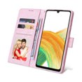 thumbnail image 4 of Compatible with Samsung Galaxy A33 5G Case Retro Gilded Flower PU Leather RFID Blocking Wallet Cover, 4 of 5