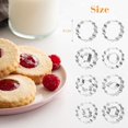 thumbnail image 2 of Naler Pack of 8  Mini Linzer Cookie Cutter Set Biscuit Cutters for Christmas Winter Party Holiday, 2 of 7