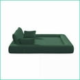 thumbnail image 6 of 78.7” 3-in-1 Foldable Teddy Fabric Sofa Bed | Green | Teddy | Pillow Back | Living Room Guest Bed, 6 of 26