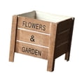 thumbnail image 4 of Maceta de madera para ventana, escultura rústica reciclada, micropaisajismo, para jardín, patio y exterior., 4 of 9