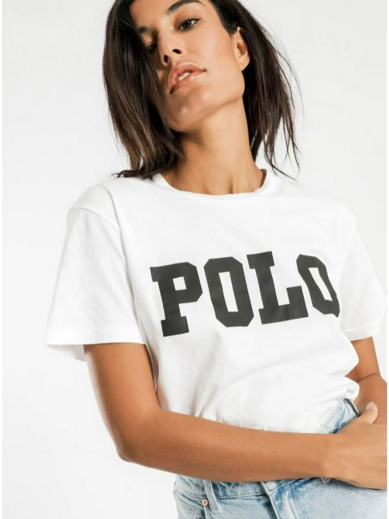 Tシャツ・カットソー POLO RALPH LAUREN Woman T-Shirt White 211967106 001 Cotton Crewneck Tee | Ralph Lauren
