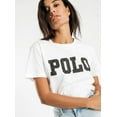 thumbnail image 4 of Polo Ralph Lauren White Women's Big Polo Logo T-Shirt , XS, 4 of 4