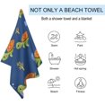 thumbnail image 3 of GZHJMY Microfiber Beach Towels Oversized Cute Marine Little Turtles Absorbent Soft Bath Towels Quick Dry 1 Pack Thin Lightweight Pool Shower Towels for Swimming Gym 31x51 Inch Bath Towels, 3 of 5