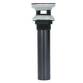 thumbnail image 1 of Tapón de desagüe de acero inoxidable negro para lavabo de baño, 1 of 14
