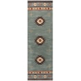 thumbnail image 2 of Rizzy Rugs Southwest Area Rug SU2008 Gray Blue Jagged Shapes 2' 6" x 10' Rectangle, 2 of 5