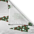 thumbnail image 3 of Ambesonne Geometric Kitchen Curtains, Xmas Tree Pattern, 55"x45", Hunter Green Ruby White, 3 of 3