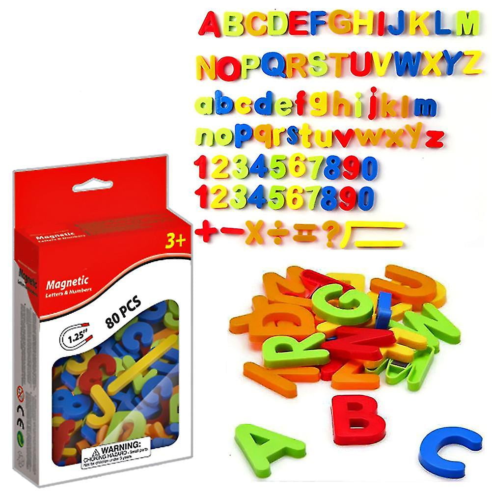 Educational Magnetic Alphabet Letters Numbers Symbols Toy Set for Fridge ABC 123 Plastic Learning Toy week