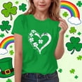 thumbnail image 2 of MKOSPLRT Garçons T-Shirt à Paillettes Trèfles Joyeuse Fête de la Saint-Patrick Manches Courtes Chandails Col Rond T-Shirts Graphiques de Fête 3-15 Ans, 2 of 6