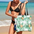 thumbnail image 1 of SAYFUT Women Green Beach Bag Large Shoulder Bag Summer Picnic Beach Handbag Tote Lightweight Casual Fashion, Waterproof Cell Phone Bag for Travel Family Pool, 1 of 7