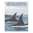 thumbnail image 2 of Orca Whales #1, Friday Harbor, Washington (1000 Piece Puzzle, Size 19x27, Challenging Jigsaw Puzzle for Adults and Family, Made in USA), 2 of 4
