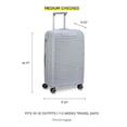 thumbnail image 4 of DELSEY PARIS Dune 25" Medium Checked Hardside Expandable Spinner Luggage, Lunar Rock, 4 of 9