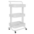 thumbnail image 1 of Chariot Utilitaire Roulant, Organisateur à Roulettes Rotatives 360 pour Cuisine Noir, Blanc, 1 of 7