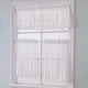 thumbnail image 3 of YiJuHui Lace Curtains for Windows Woven Textured Valance Water Repellent Bathroom Window Covering Floral Crochet Privacy Sheer Curtain Set with Rod Pocket for Kitchen Living Room Bedroom Decor, 3 of 7