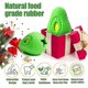 thumbnail image 5 of Dog Toys Treat Dispensing Tough Natural Rubber Dog Teething Toy For Medium And Large Dogsavocado, 5 of 5