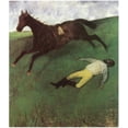 thumbnail image 1 of "Fallen Jockey, Degas - CANVAS OR WALL ART PRINT", 1 of 1