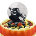 thumbnail image 5 of Acrylic Headphone Chimp Monkey Wall Cake Topper Party Decoration for Wedding Anniversary Birthday Graduation, 5 of 7