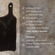 thumbnail image 3 of tabla para picar HAPPY LIFE madera pino, tabla de decorativa, tabla de quesos y corte carne, hecha 100% a mano I LIVE III: Chica 24 x 28 x 28 x 2.5, 3 of 4