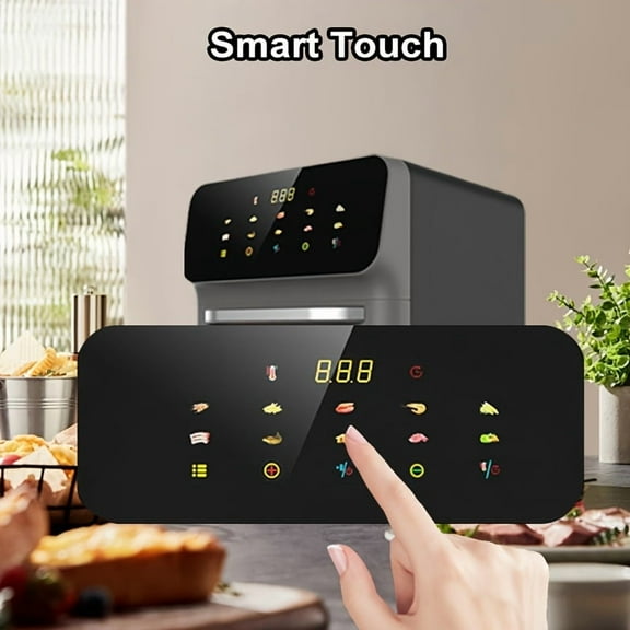 Multi Functional Air Fryer Oven With LED Display, Multifunctional Kitchen Countertop Oven, Intelligent Touch Control, Adjustable Time And Temperature