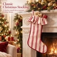 thumbnail image 7 of YingYouFu Christmas Red and White Stripe Stockings with Ruffled Cuff , Xmas Large Hanging Stockings Decorations for Christmas Tree Fireplace Family Holiday Party Decor, 7 of 7