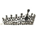 thumbnail image 2 of EeaseMX 1 corona de novia de estilo barroco, elegante corona de diamantes de imitación, accesorio para vestido de novia., 2 of 7