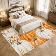 thumbnail image 4 of Area Rugs 5'x7', Orange White Pumpkin Fall Carpet Runner Indoor Outdoor Rugs Home Decor Aesthetic, Thanksgiving Eucalyptus Wood Non Slip Mats Washable Accent Rug for Living Room Bedroom, 4 of 8