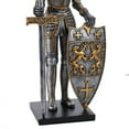 thumbnail image 4 of Medieval Times King's Royal Guardian Knight in Shining Armor Sword and Shield Statue 22 Inch, 4 of 4