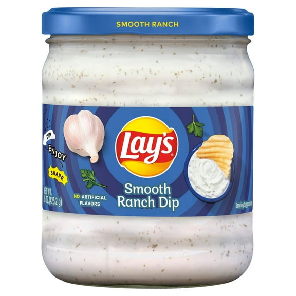 Pack of 4 Lay's Smooth Ranch Dip - 15 oz - Package may vary