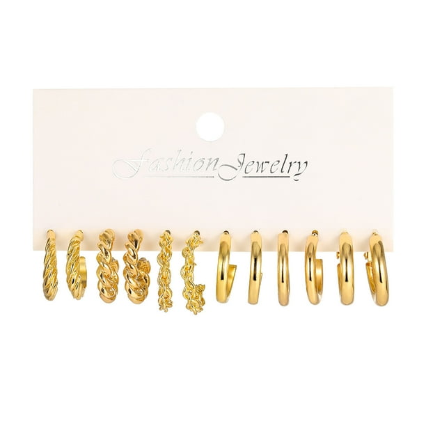 Walmart hoop earrings set deals