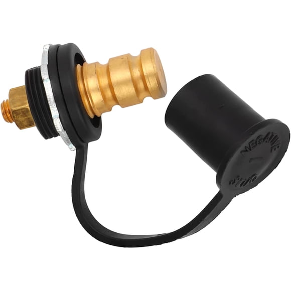 HUGFEGWE Battery Jump Post Battery Terminal Color Coded 250A 3/8in Battery Terminal Stud Connector with for Cars RVs Boats (Black (Negative)) UA824-16546