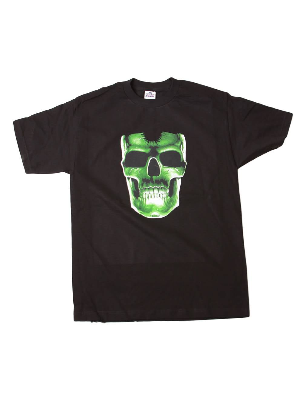 Green Skull T Shirt (Glows in the dark 