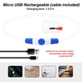 thumbnail image 4 of Collar LED para perros Dlitk, multicolor, recargable por USB, 70 cm, 4 of 6