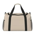 thumbnail image 1 of Fotbe Brown Gingham Bolsa de Viaje con Estampado, Bolsa de Fin de Semana para Mujer con Compartimento para Zapatos, Bolsa de Gimnasio con Bolsillo Húmedo, 1 of 7