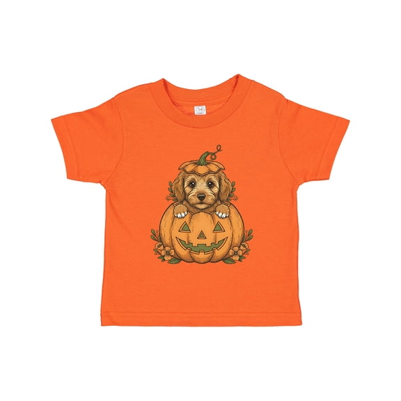 Inktastic Halloween Goldendoodle Pumpkin Boys or Girls Toddler T-Shirt