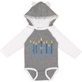 thumbnail image 3 of Inktastic Peace Light Hanukkah Boys or Girls Long Sleeve Baby Bodysuit, 3 of 5