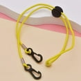 thumbnail image 2 of 2Pcs Face Cover Straps Vibrant Color Traceless Dual Hooks Design Adjustable Reusable Anti-fall Ultra-Light Colorful Beads Face Cover Eyewear Strap Lanyards for Outdoor,Green, 2 of 8