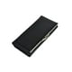 thumbnail image 2 of Piel Genuina Cartera Mujer Largo Lujo Patrón De Color Negro Diseño De La Tela Rayas, 2 of 4