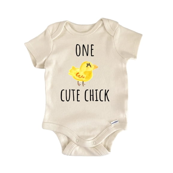 One Cute Chick Chicken Farm Animal Newborn Gift Baby Onesie®