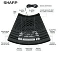 thumbnail image 4 of SHARP AM/FM Radio Digital Alarm Clock Wake to Music Dual Alarm Large 1.2” Green LED Display, 4 of 5
