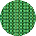 thumbnail image 1 of Ahgly Company Machine Washable Indoor Round Transitional Forest Green Area Rugs, 3' Round, 1 of 7