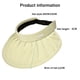 thumbnail image 2 of UPF 50+ - Visera para niños con visera para el sol, ajustable, para deportes atléticos, verano, ala ancha, protección UV, gorra de playa, 2 of 5