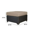 thumbnail image 2 of Afuera Living Contemporary Patio Wicker Ottoman in Terracotta, 2 of 6