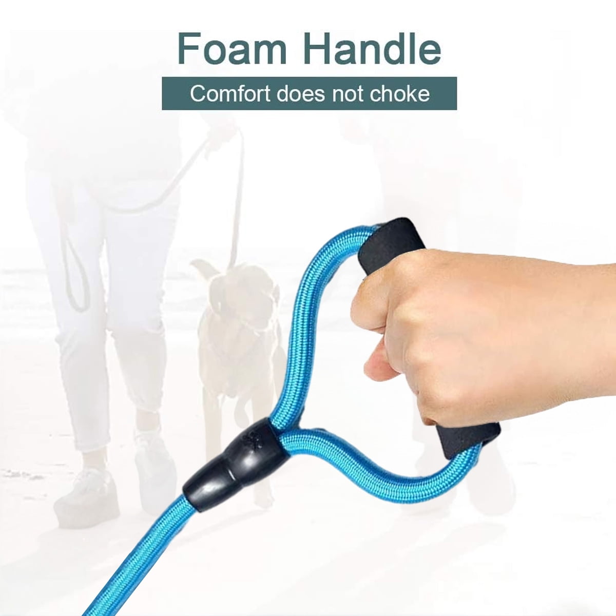 20 ft climbing rope dog leash Customizable Rope Dog Leash – 2ft to 20ft | Auto-Locking main image 0