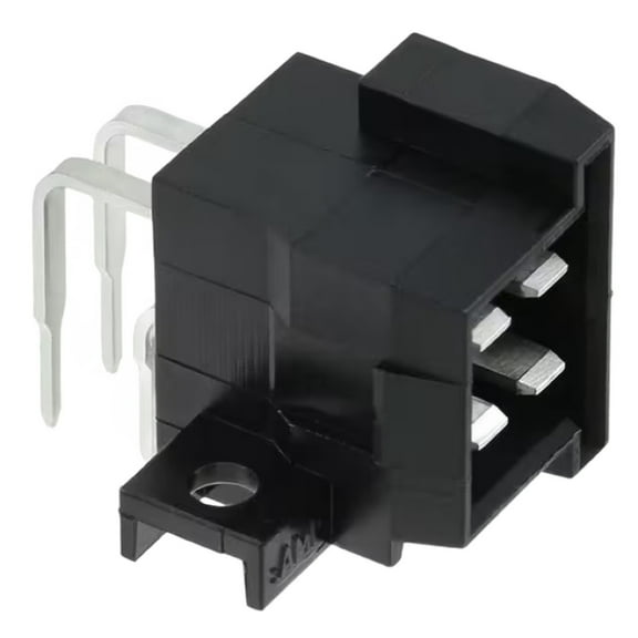 Pack of 2 828801-1 Connector Header Through Hole, Right Angle 4 position 0.197 (5.00mm)