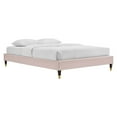 thumbnail image 6 of Modway Elise King Performance Velvet Platform Bed in Pink, 6 of 10