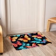 thumbnail image 6 of Butterfly Area Rugs: Polyester Non-Slip Kitchen Mat Office Rug - Machine Washable, 6 of 6