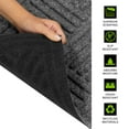thumbnail image 4 of Mainstays Textures Crosshatch Polyester and Rubber Backed Doormat, 2' x 3', Smoke, 4 of 12