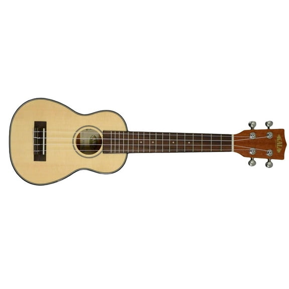 Kala Gloss Solid Spruce Mahogany Long Neck Soprano Ukulele