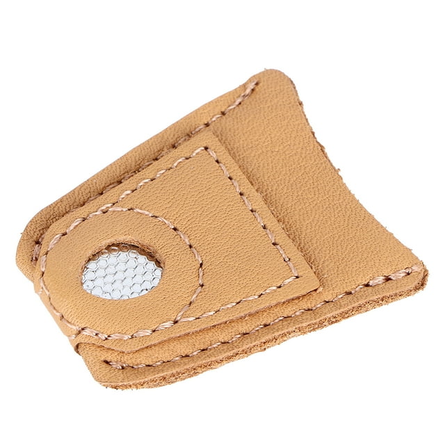 FAGINEY Sewing Finger Sleeve, Knitting Fingertip Protector Leather For Sewing